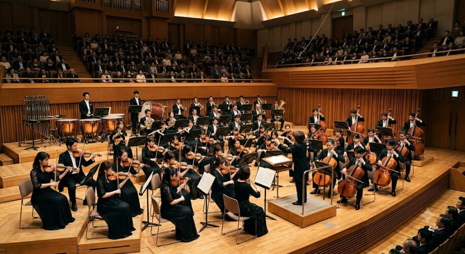 オーケストラの演奏風景